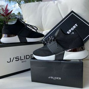 JSlides Platform Wedge Sneaker